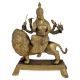 Brass Maa Durga On Lion Home Worship Statue