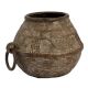 Brass Tribal Rice Measuring Pot With One Sided Ring Handle