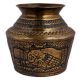Brass kalash Holy water pot With Engraved Bird Image