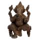 Auspicious Brass Ganesha Statue On Chowki