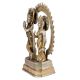Hindu Radha Krishna Statue With Prabhavali With Silver Golden Finish