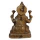 Hand Made Brass Goddess Laxmi Statue Four Hands On A Lotus Base