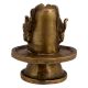 Brass Three Shiva Faces Shivling Worship Statue
