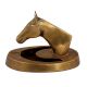 Brass Horse Head With Ashtray
