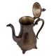 Brass Tea Coffee Pot With Engraved Floral Design