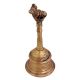 Brass Hand Held Worship Bell With Nandi Finial