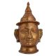 Brass Hindu Religious Ritual Shiva Mask Head Statue