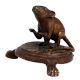 Brass Lord Ganeshaâ€™s Mouse Statue On Stool