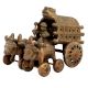 Brass Vintage Bullock Cart Statue  Home Decoration