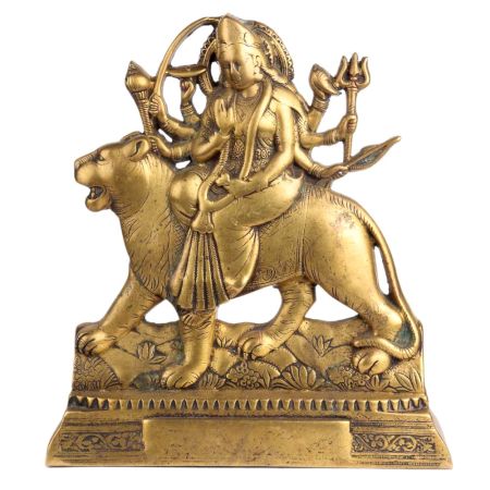 Brass Durga maa Statue Decorative Showpiece
