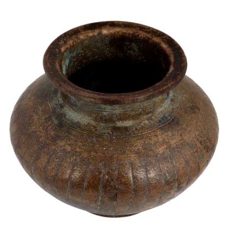 Traditional Brass Rounded Pot Shape