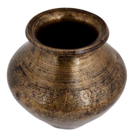 Brass Broad Centre Holy Water Pot kalash