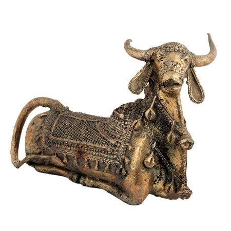 Brass Indian Holy Sitting God Statue