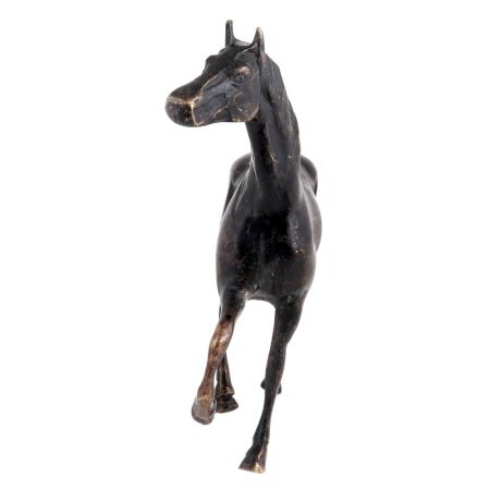 Indian Black Galloping Horse For Home Decoration