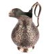 Hand Carved Copper Floral Design Water Jug