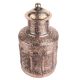 Hand Carved Floral Motifs Copper Jar with Lid