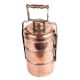 Handcrafted Copper Three Tier Lunch Box With Lid