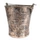 Hand crafted Copper Bucket Kashmiri Repousse Work With Handle