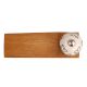Black Leaf Ceramic Floral Wooden Door Stopper