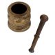 Brass Khal Batta Mortar And Pestle Set