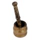 Indian Brass Mortar And Pestle Set