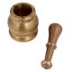 Brass Mortar And Pestle Or Kutni Indian Grinder
