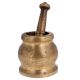 Brass Mortar And Pestle Spice Medicine Grinder Masher
