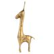 Golden Brass Tribal Horse Statue