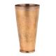 Chiseled Abstract Design Brass Glass Tumbler
