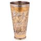 Brass Leaves With Vines Pattrened Brass Punjabi Lassi Glass