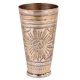Abstract pattern Engraved Brass Lassi Glass Kitchenware