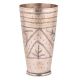 Brass Carved Decorative Lassi Glass Tumbler