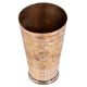 Jai Hind Carved Brass Punjabi Glass Tumbler
