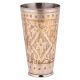 Brass flower And Pattern Engraved Punjabi Lassi Glass