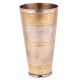 Brass Golden Border Lassi Glass With Nickel Finish