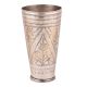 Brass Leaf Carved Geometric Design Punjabi Lassi Glass