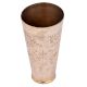 Brass Lassi Glass With Chiseled Flower Bunch Design