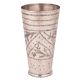 Brass Lassi Glass With Engraved Leaf design In Arch