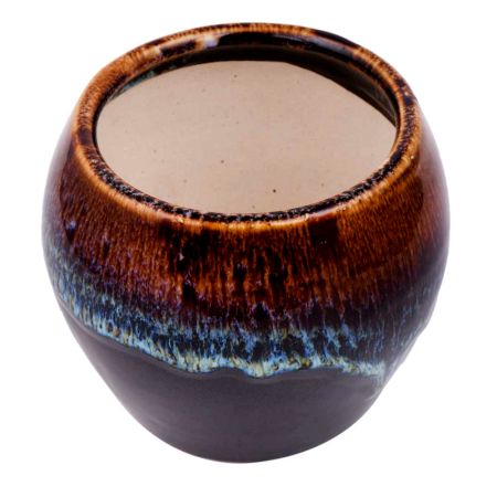 Brown Ceramic Pot For Home Decoration