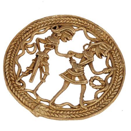 Decorative Elements Of Rural Lifestyle In Brass