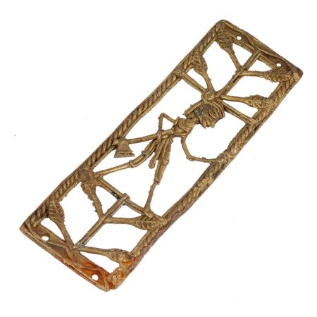 Lovely Brass Artwork Depicting Horn Bearing Male