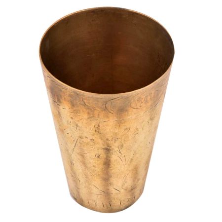 Golden Brass Punjabi Lassi Glass Dinnerware