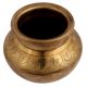Brass Water Pot With South Indian Design Engraved on Neck
