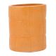 Orange Cylindrical Ceramic Pot