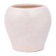 Round White Ceramic Vase Pot