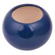 Dark Blue Round Shape Ceramic Pot