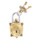 Brass Vastu Tortoise Padlock With 2 Key