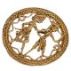 Fabulous Home Decor Item In Brass Depicting Village Life