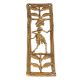 Lovely Brass Rectangular Shaped Decor Product With Leaf Motifs