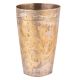 Used Brass Lassi Glass With Faded Design Popular Kitchenware